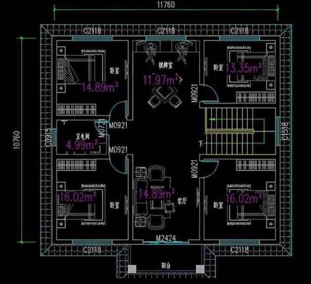 推薦兩款質樸型的農村二層自建房，磚混結構設計方案，6室3廳