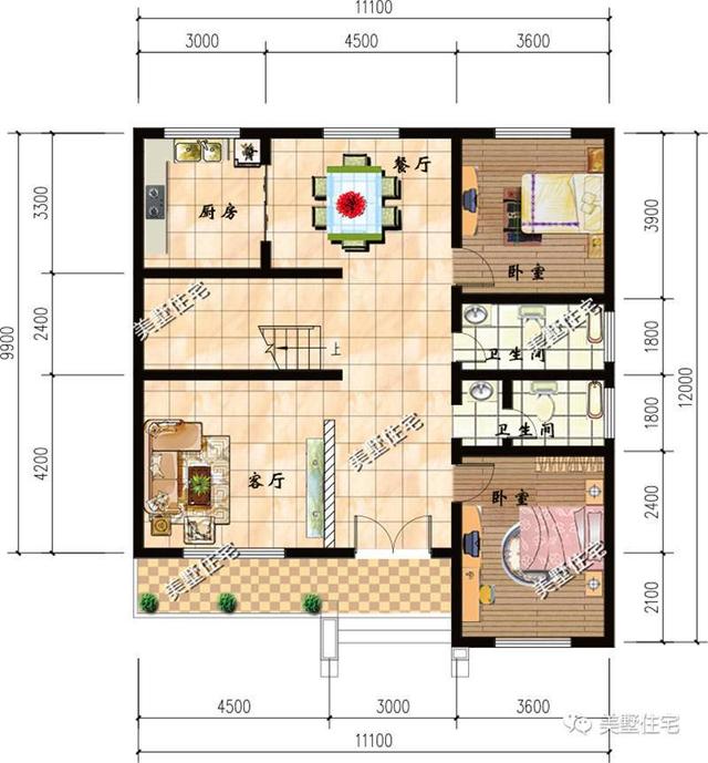 推薦4款農村別墅設計圖，造價都不超過25萬，真的太有性價比了