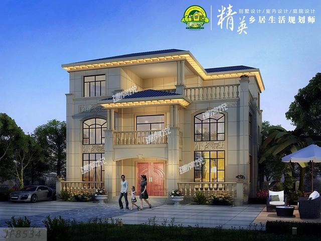 三層歐式別墅設計圖，設計精美，溫馨舒適，大氣典雅！