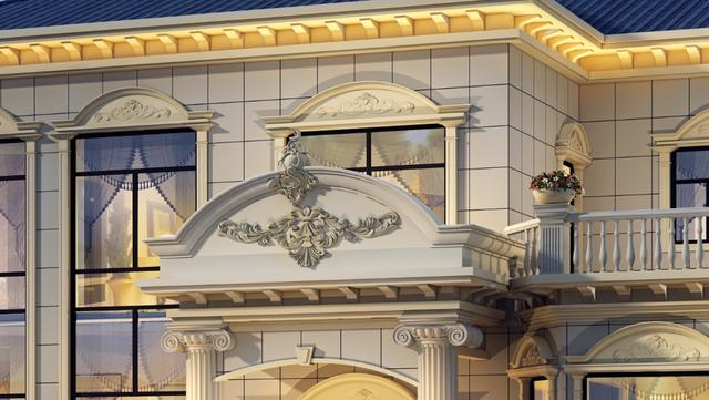 二層歐式別墅設計圖，很漂亮，建一棟在村里，一定是最耀眼的那一棟！