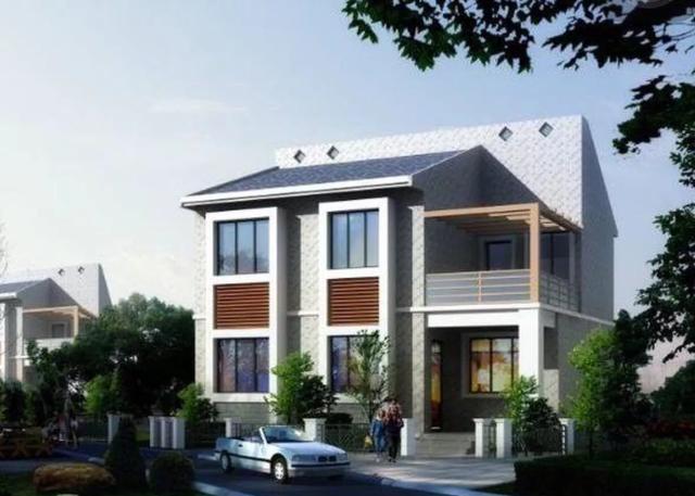 占地不足100平米的二層現代風格小別墅設計圖，簡約時尚，只需要20萬，非常吸引人。