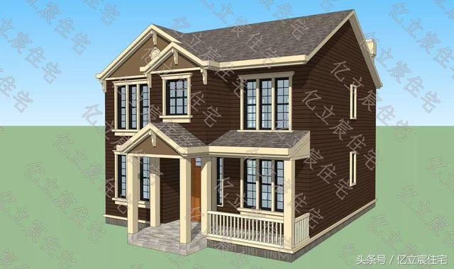 10米x11.4米二層田園風(fēng)自建房，享受自然的田園生活情趣