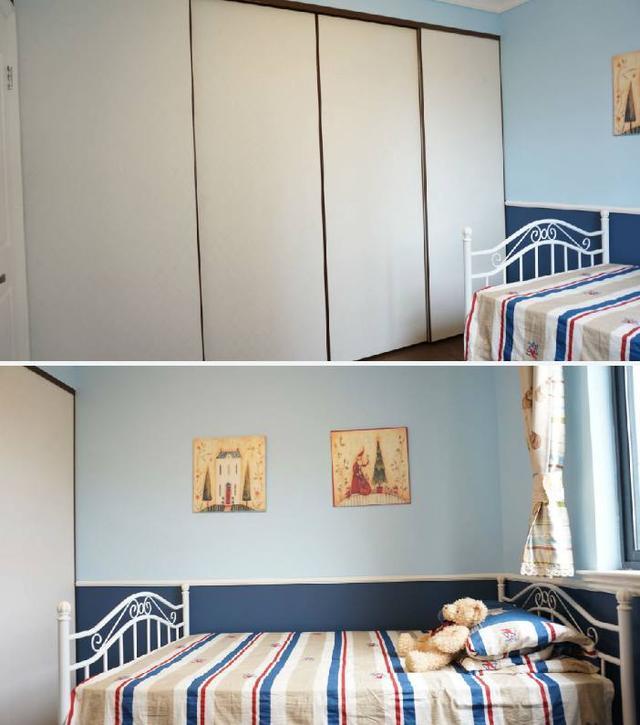 98平新房簡美風格裝修完成，尤其是電視墻造型，做成了一個假壁爐，超美！