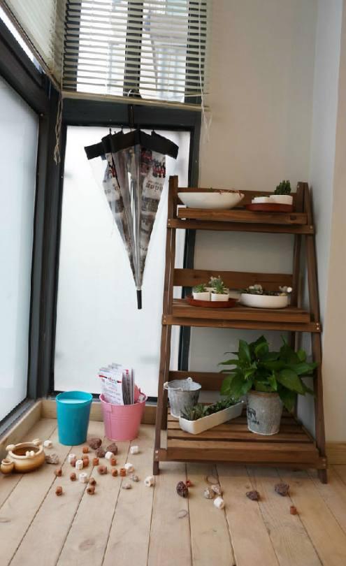 98平新房簡美風格裝修完成，尤其是電視墻造型，做成了一個假壁爐，超美！