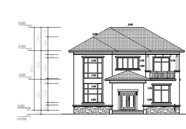 占地120平的三層別墅設計圖，比價通用并且物美價廉，造價僅需20萬元