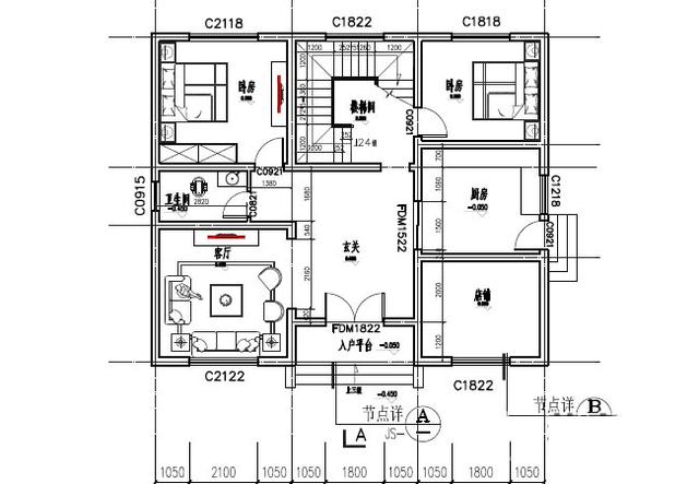 占地120平的三層別墅設計圖，比價通用并且物美價廉，造價僅需20萬元