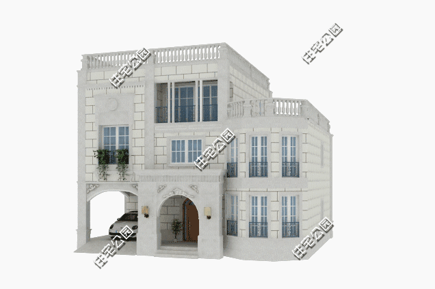 10x12米三層平頂自建房，戶型方正，時尚大氣，40萬以內，是一套真正適合咱老百姓自建的農村別墅戶型。