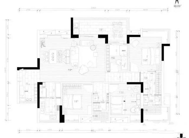 146㎡四室兩廳北歐風格裝修，整個裝修就花20萬，感覺超值！