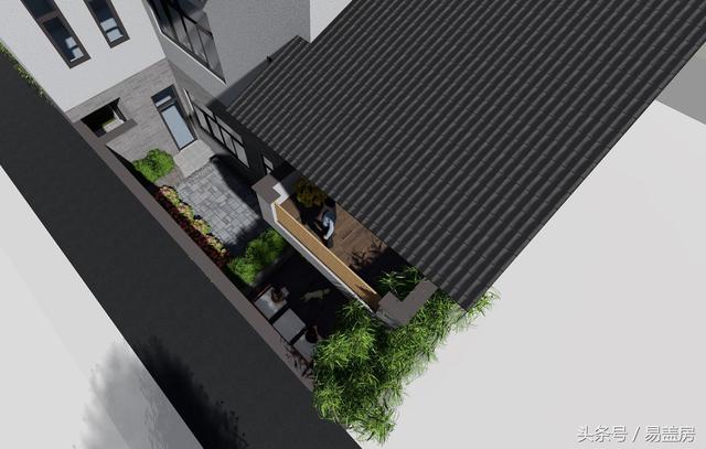 17.9m×12.2m二層新中式別墅設計圖，帶樓梯天井+4大露臺，造價48萬。