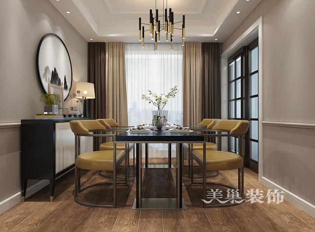 130平三室兩廳混搭風格裝修，以美式為主基調，營造出一種懷舊、浪漫的感覺