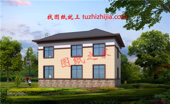 120平米農(nóng)村房屋設(shè)計(jì)圖，造價(jià)20萬左右，別墅造型結(jié)構(gòu)精致端莊