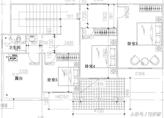 162㎡二層地中海迷你別墅設計圖，五室二廳二衛，精致美觀，這才叫藝術！