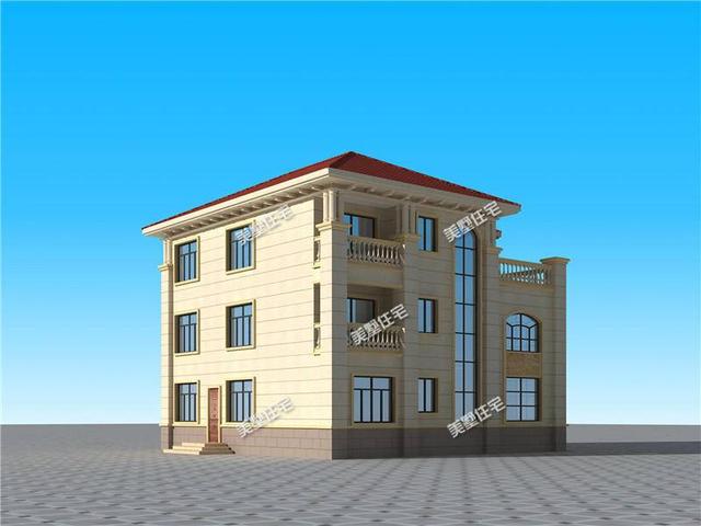 12x12米二樓歐式自建房，二樓復式鏤空客廳，豪華大氣