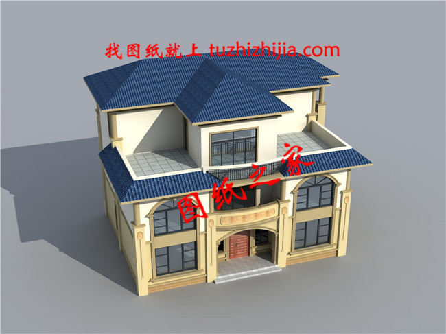 50萬左右農村三層別墅設計圖紙,帶大露臺