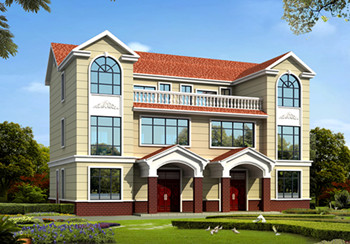 40萬左右兄弟雙拼四間三層戶型圖及全套圖紙，戶型簡單合理