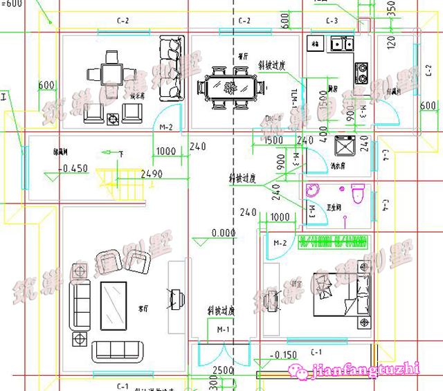 占地140平米的三層農村自建房，帶大露臺+觀景涼亭，簡單實用