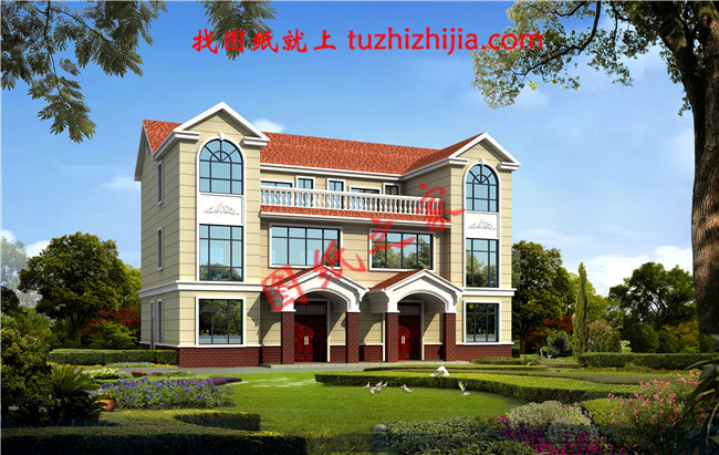 40萬左右兄弟雙拼四間三層戶型圖及全套圖紙,戶型簡(jiǎn)單合理