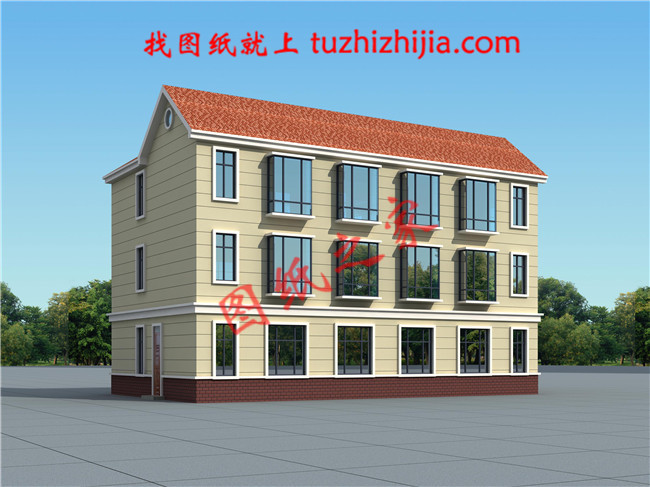 40萬左右兄弟雙拼四間三層戶型圖及全套圖紙,戶型簡(jiǎn)單合理