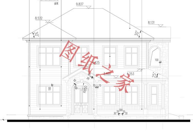 二層簡單大氣的現代別墅設計圖，看看有沒有你喜歡的。
