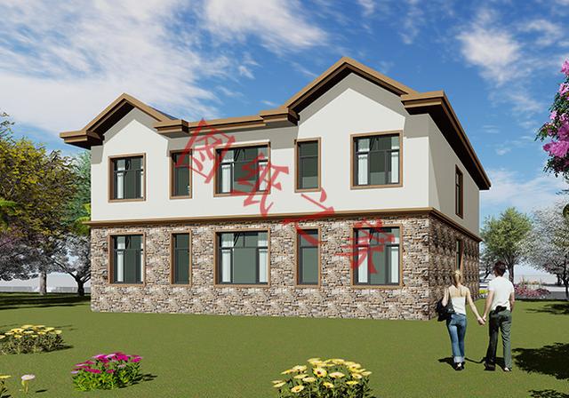 二層簡單大氣的現代別墅設計圖，看看有沒有你喜歡的。