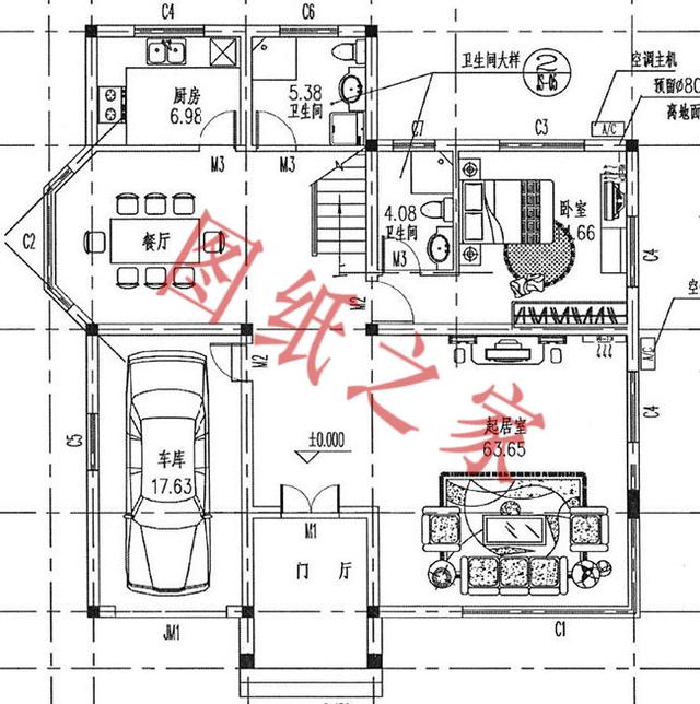 二層簡單大氣的現代別墅設計圖，看看有沒有你喜歡的。