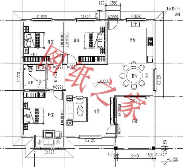 一層農村自建房，舒適美觀，經濟實用，村里人都喜歡。