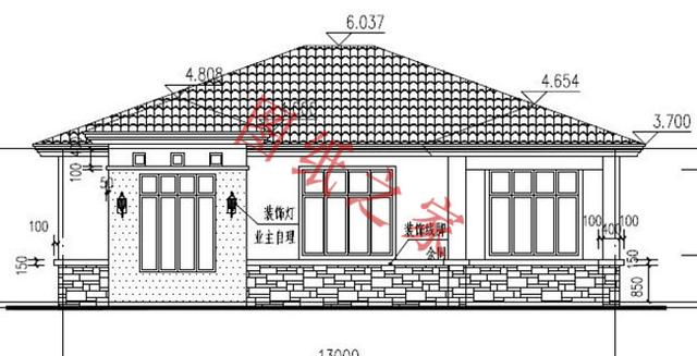 一層農村自建房，舒適美觀，經濟實用，村里人都喜歡。