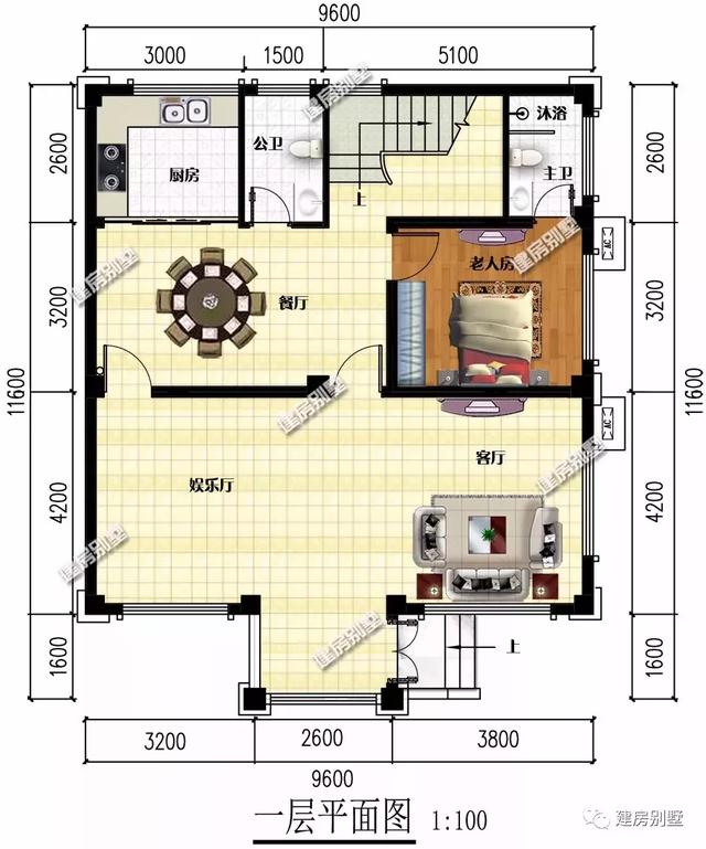 9.6×11.6米四層農村自建房，始于顏值忠于實用，外觀和布局設計都是萬里挑一