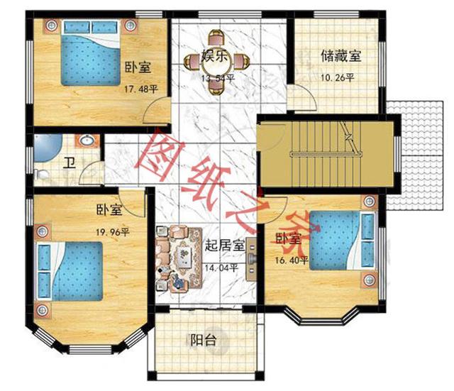 5款三層農村別墅設計圖，時尚大方、舒適實用，而且造價也不高，非常適合農村自建