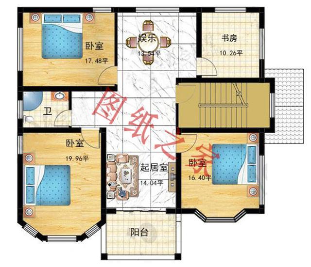 5款三層農村別墅設計圖，時尚大方、舒適實用，而且造價也不高，非常適合農村自建