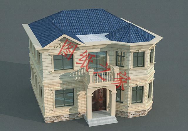 二層簡約新農(nóng)村別墅設(shè)計(jì)圖，經(jīng)典又實(shí)用，都非常符合農(nóng)村居住的需求。