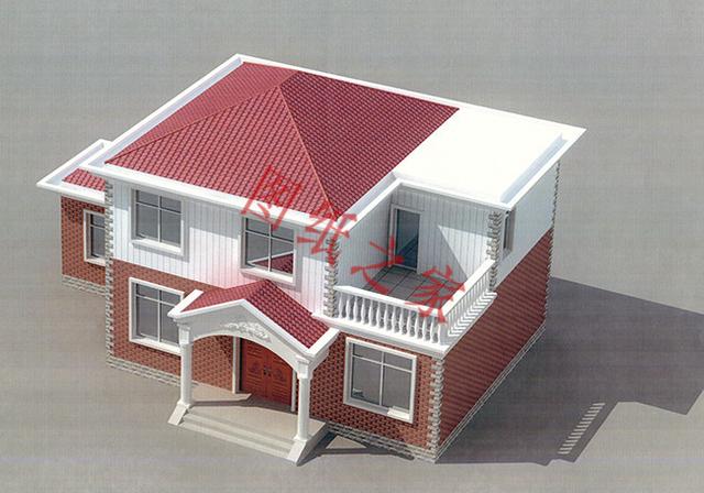 二層簡約新農(nóng)村別墅設(shè)計(jì)圖，經(jīng)典又實(shí)用，都非常符合農(nóng)村居住的需求。