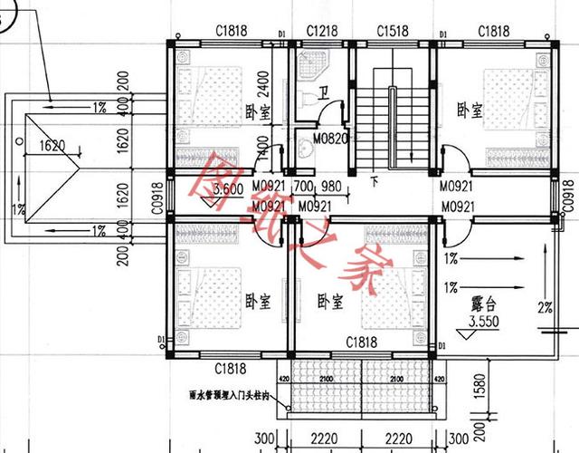 二層簡約新農(nóng)村別墅設(shè)計(jì)圖，經(jīng)典又實(shí)用，都非常符合農(nóng)村居住的需求。