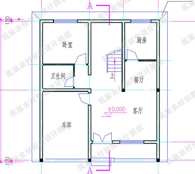 9×11米三層農村自建房，帶車庫，簡單大氣，造價25萬，適合農村自建