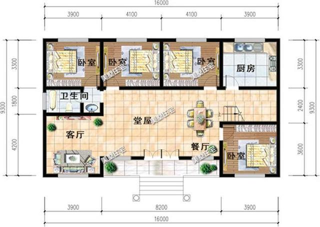16x3.3米一層農村自建房，舒適溫馨，適合給父母住，全家都滿意