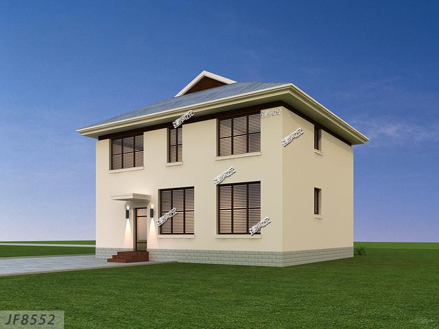 130平二層別墅設(shè)計(jì)圖，帶旋轉(zhuǎn)樓梯+車庫(kù)，真實(shí)用！