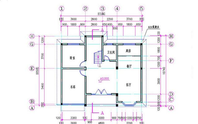 12×11米帶車庫三層別墅設計圖，簡單大氣，35萬以內