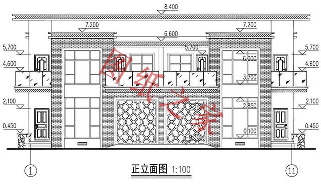 5款兄弟雙拼別墅設計圖，美觀大氣，而且造價還不高。