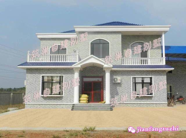 12.6x13.5米二層農(nóng)村自建房，帶露臺(tái)，簡(jiǎn)約實(shí)用，造價(jià)25萬(wàn)