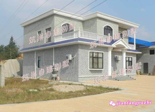 12.6x13.5米二層農(nóng)村自建房，帶露臺(tái)，簡(jiǎn)約實(shí)用，造價(jià)25萬(wàn)