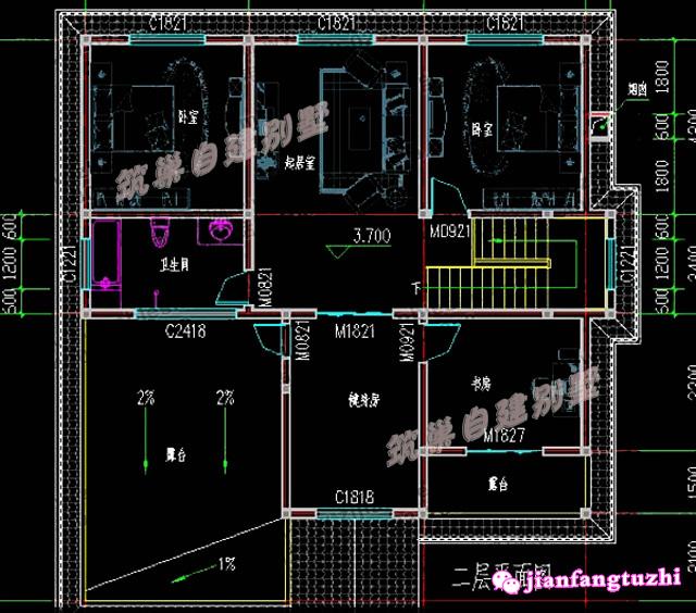12.6x13.5米二層農(nóng)村自建房，帶露臺(tái)，簡(jiǎn)約實(shí)用，造價(jià)25萬(wàn)