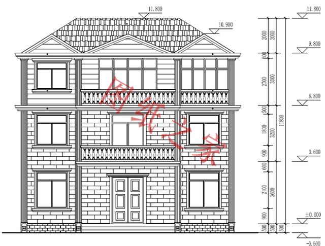 5款三層農村別墅設計圖，溫馨舒適，戶型方正，簡單實用