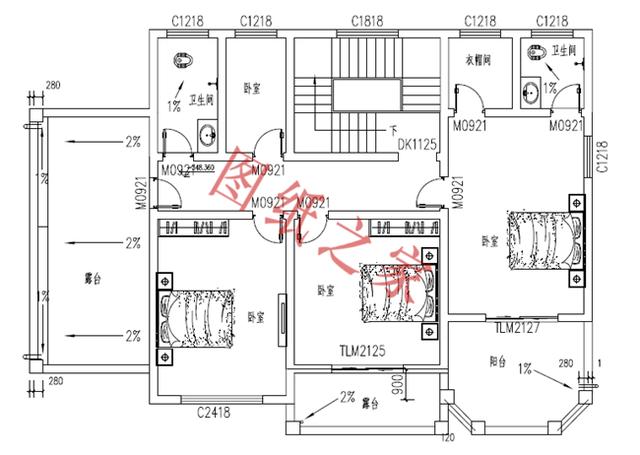 6款二層別墅設(shè)計圖，布局合理，經(jīng)濟(jì)適用、戶型精美，適合農(nóng)村自建房。