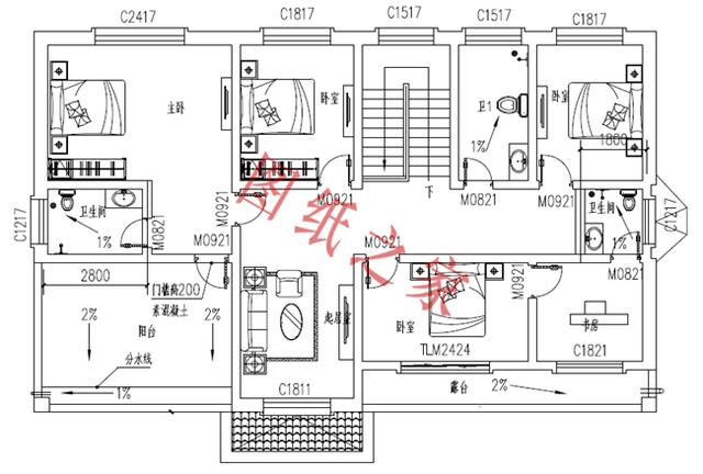 6款二層別墅設(shè)計圖，布局合理，經(jīng)濟(jì)適用、戶型精美，適合農(nóng)村自建房。