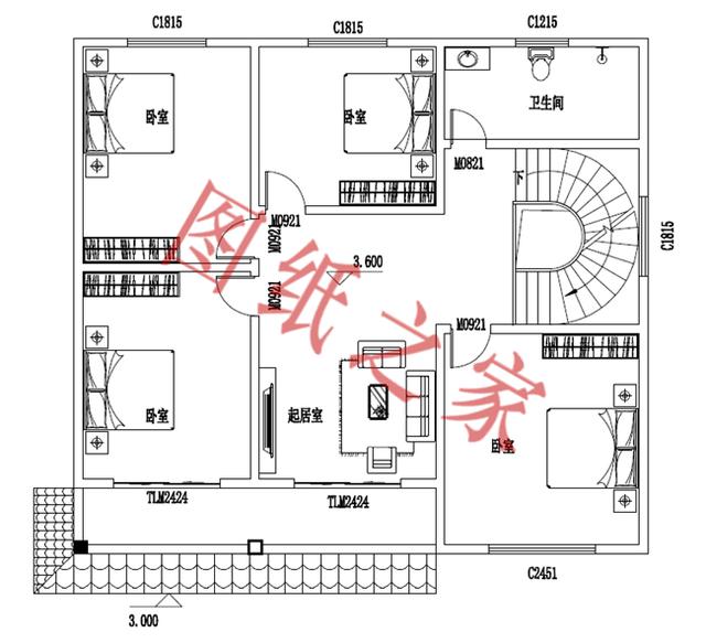 二層別墅設計圖，外觀新穎，快來選購吧！！！