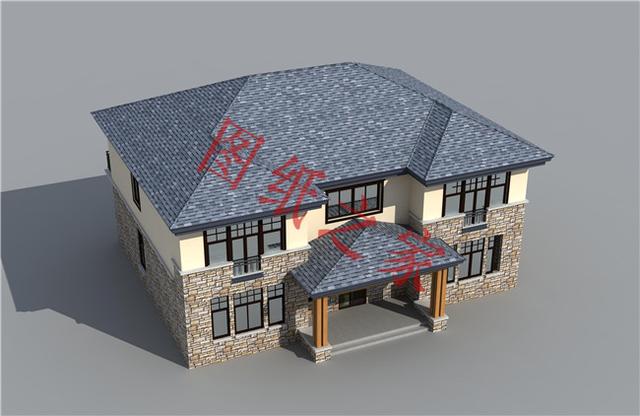 二層別墅設計圖，外觀新穎，快來選購吧！！！