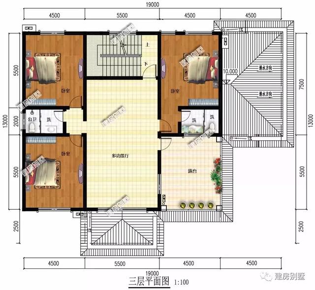 一屋多戶的別墅設計圖，外觀大氣，結構實用，越看越喜歡！