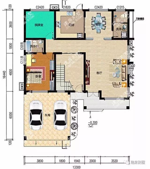 一屋多戶的別墅設計圖，外觀大氣，結構實用，越看越喜歡！