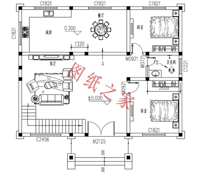 農村三層別墅設計圖，外觀新穎，設計獨特，造價實惠！