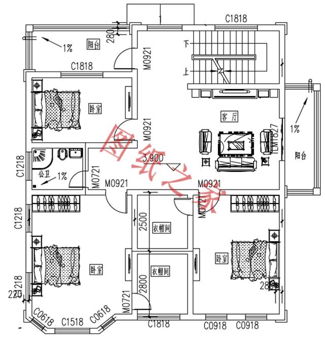 農村三層別墅設計圖，外觀新穎，設計獨特，造價實惠！